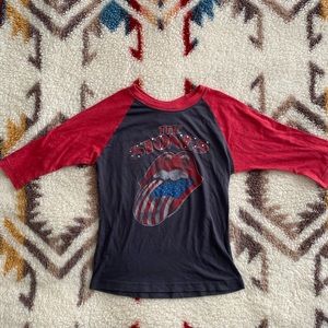 Rolling Stones Junk Food Baseball Tee 👅🇺🇸